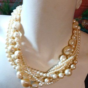 Multi strand pearls (faux)